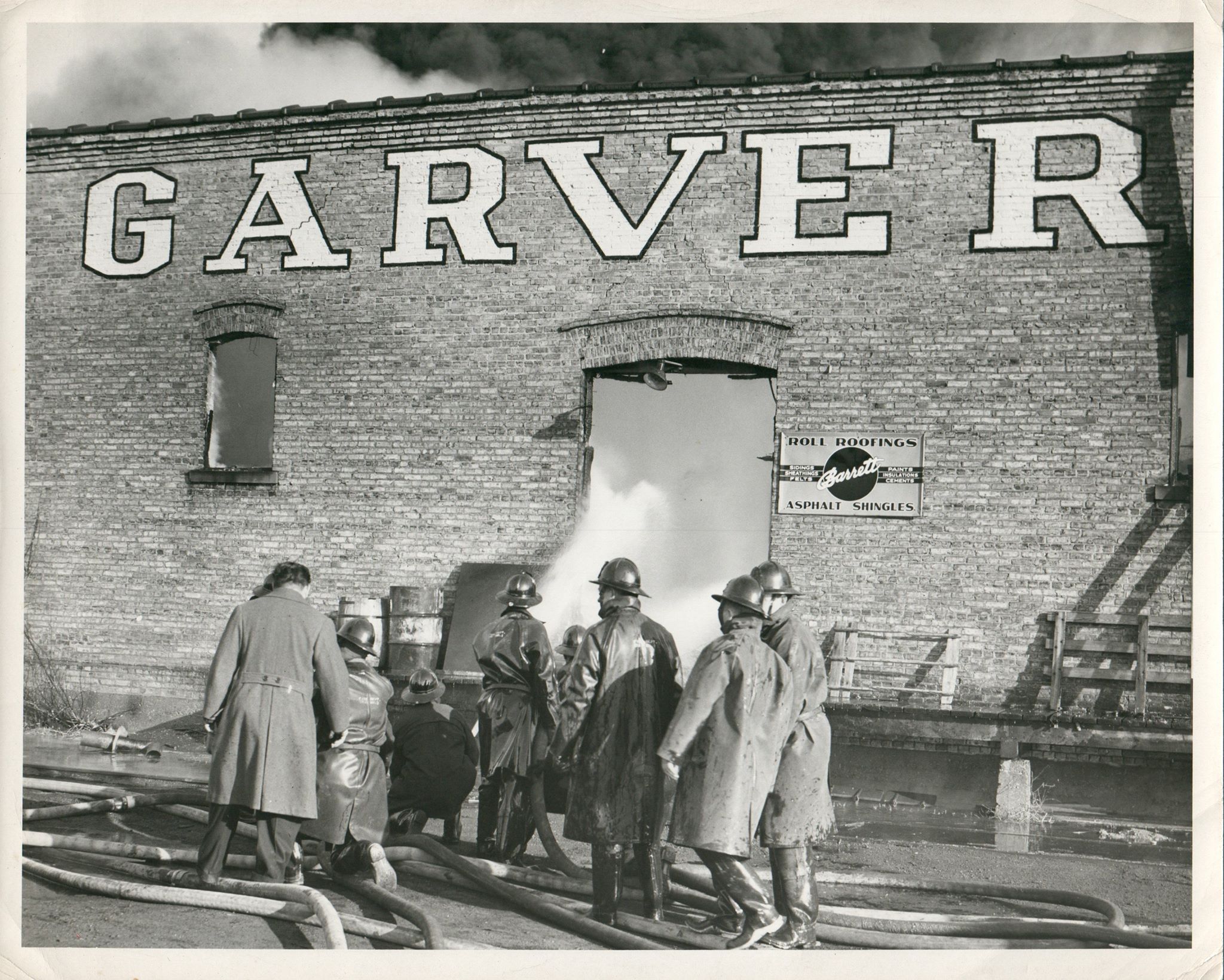 Fire at Garver Feed Mill, 1946 Fire at Garver Feed Mill, 1946