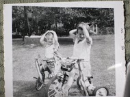 Murphy children in 4th of July parade, 1959