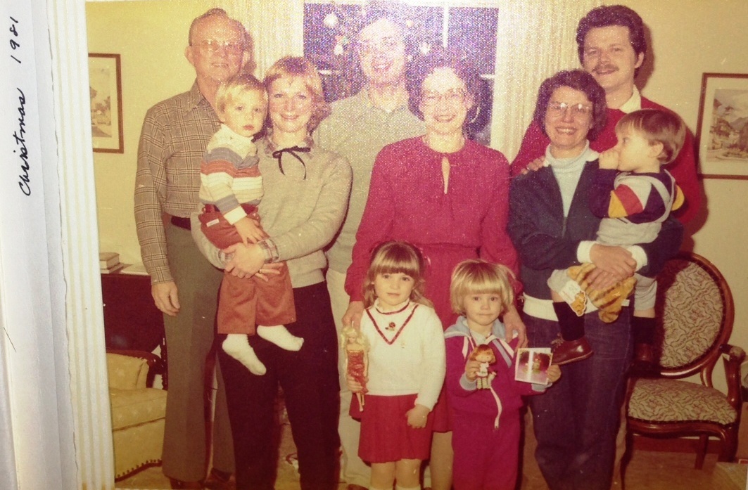 Skowlund family, Christmas Day, 1981