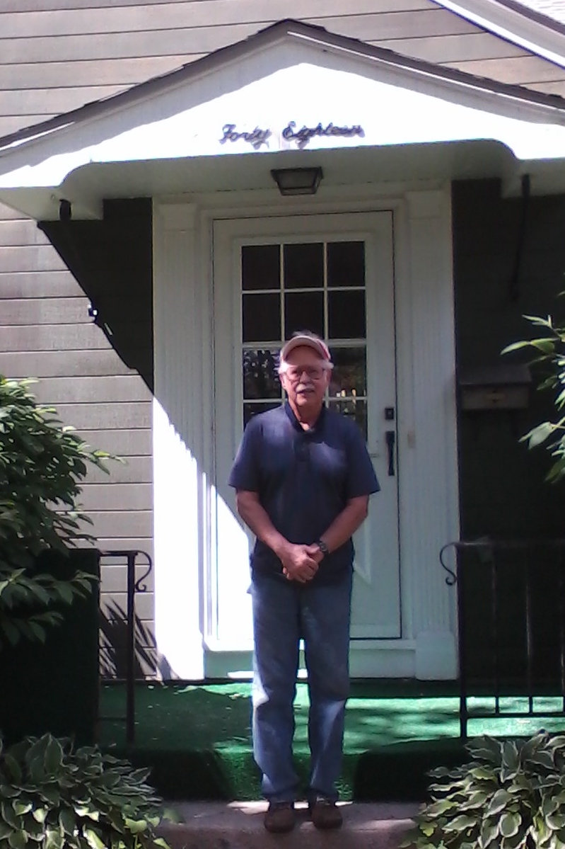 Kent Liska in front of 4018 Euclid Ave, 2013