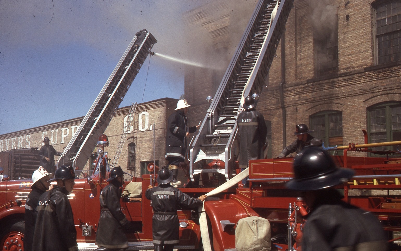 Fire at Garver Feed Mill, 1964 Fire at Garver Feed Mill, 1964