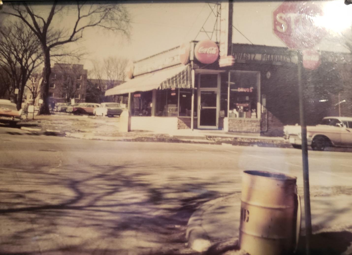The Schwartz Pharmacy at the corner of South Park and Mound streets, Madison, ca 1960 The Schwartz Pharmacy at the corner of South Park and Mound streets, Madison, ca 1960