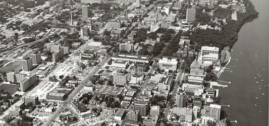 Aeiral view of University of Wisconsin-Madison