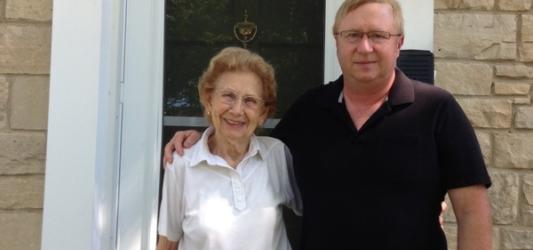 Mary Miller and son Dale Miller, 2013