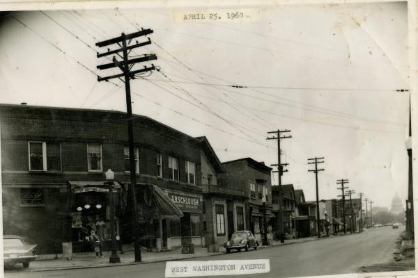 West Washington Ave in 1960