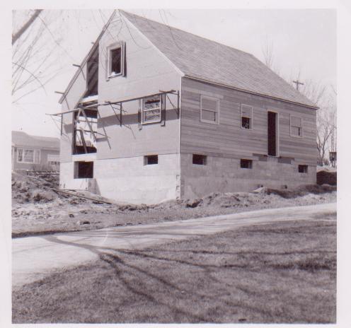 461 Westmorland Blvd, mid-construction, 1951