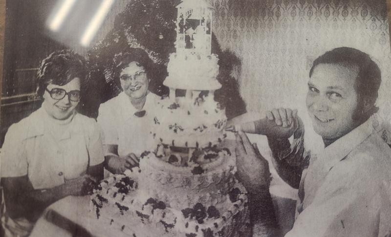 Photo of Chuck Lane's parents and grandmother