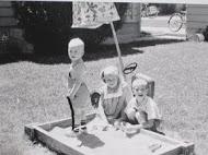 Inhorn children playing in sandbox, 1962
