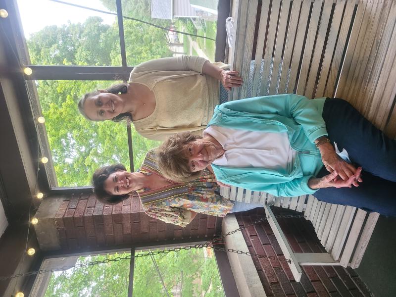 Photo of Elizabeth Heinrichs, Kara O'Connor, and Rae Rocca