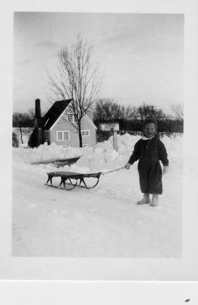 Dennis Herling in Westmorland neighborhood, 1944-1945 