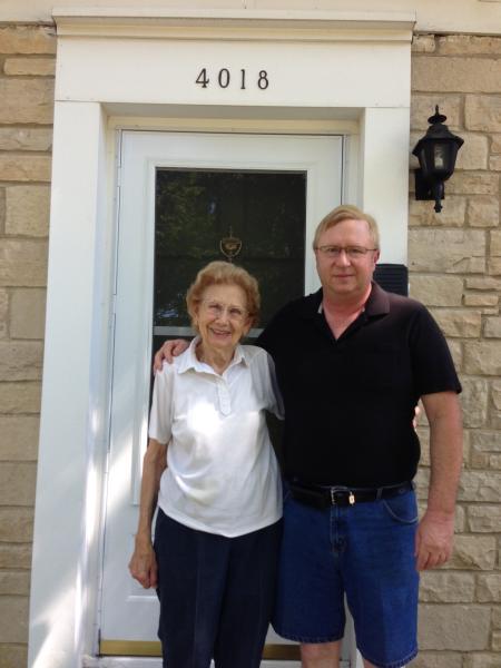 Mary Miller and son Dale Miller, 2013