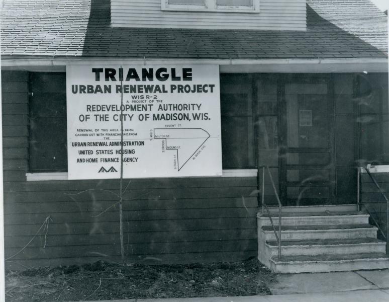 Photo of Triangle Urban Renewal sign
