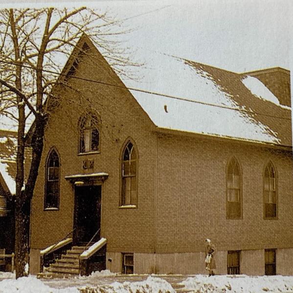 Agudas Achim Synagogue, Madison, ca 1940.