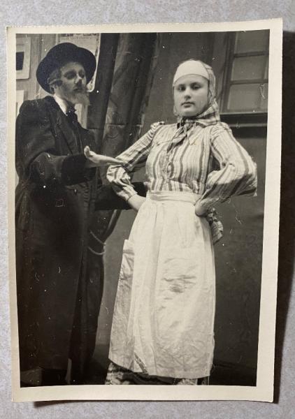 Lawrence Weinstein and Betty (Blachman) Jacobs performing in “200,000/The Big Lottery," Madison, 1939